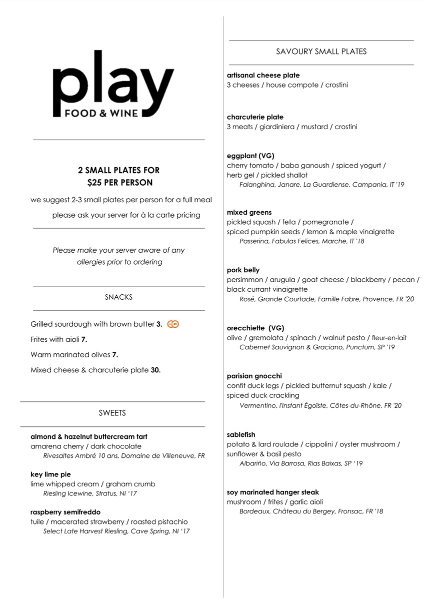 Menus