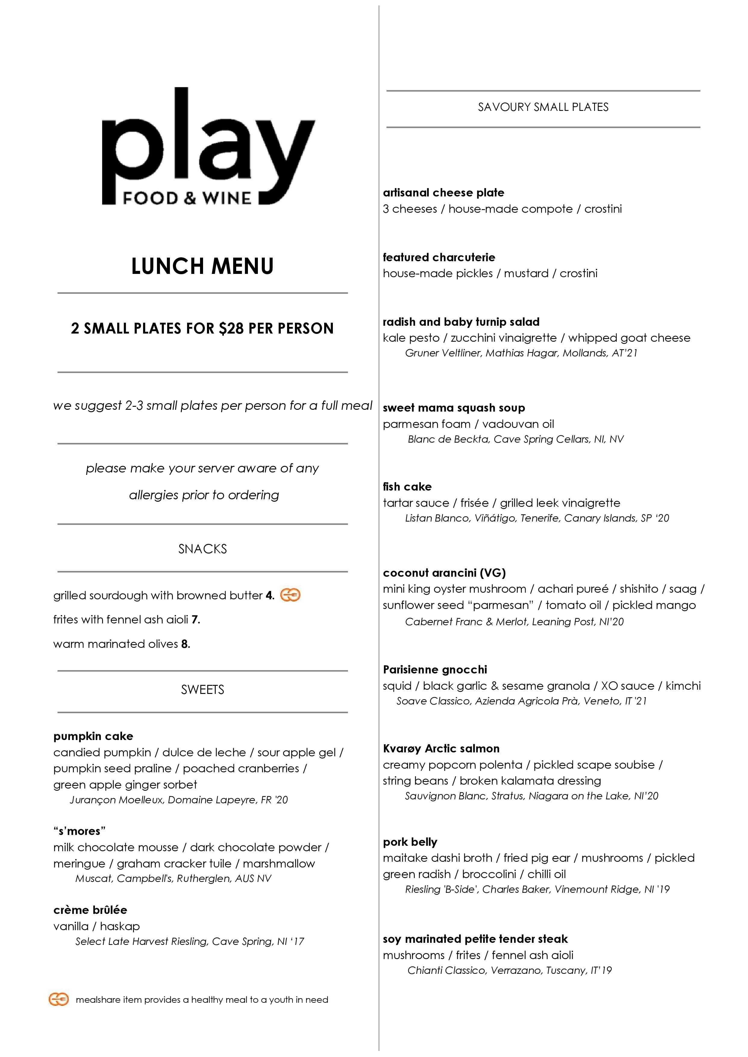 Play food & wine > Home